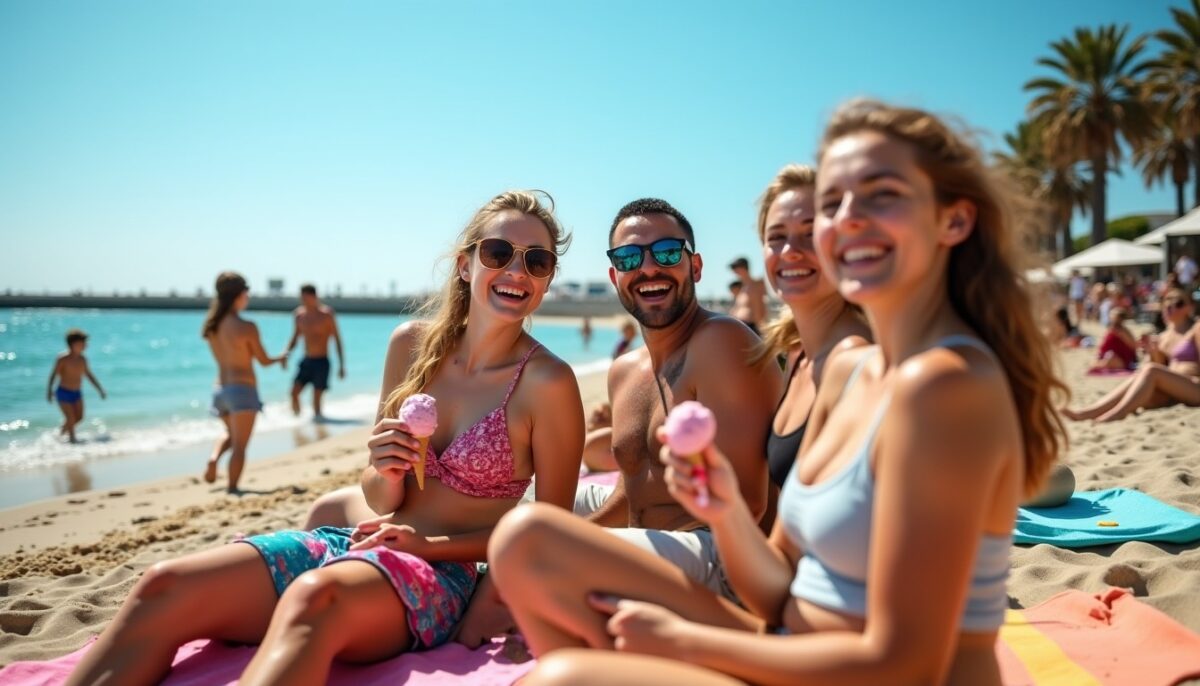 Plage du Prophète à Marseille : détente, délices glacés et éclats de rire au bord de la Corniche